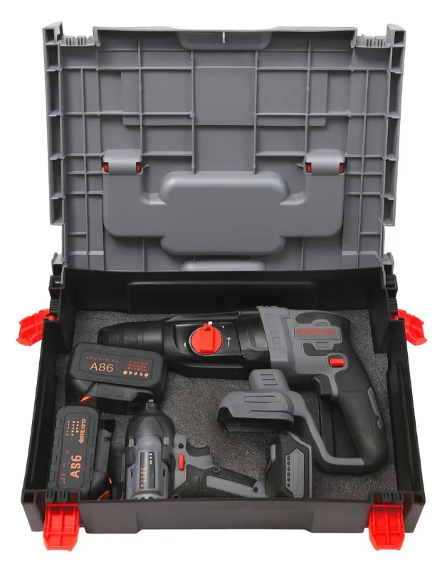 Kit 4pcs Llave De Impacto + Taladro + Rotomartillo + Esmeril Osmao