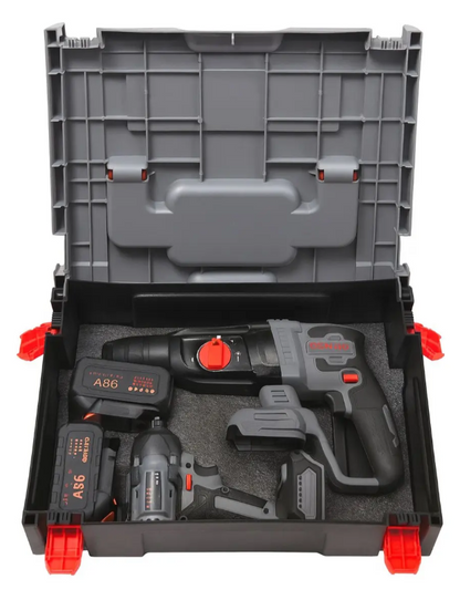 Kit 4pcs Llave De Impacto + Taladro + Rotomartillo + Esmeril Osmao