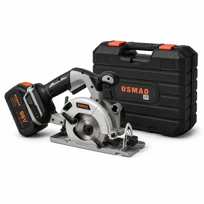 Sierra Circular Inalámbrica Osmao Con 2 Baterías 98v 50 Hz / 60 Hz