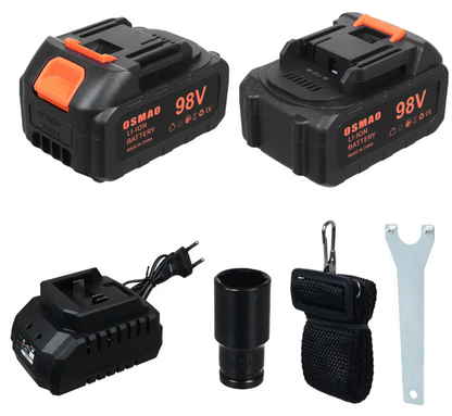 Kit 3 Herramientas Taladro, Llave De Impacto Y Esmeril 98v