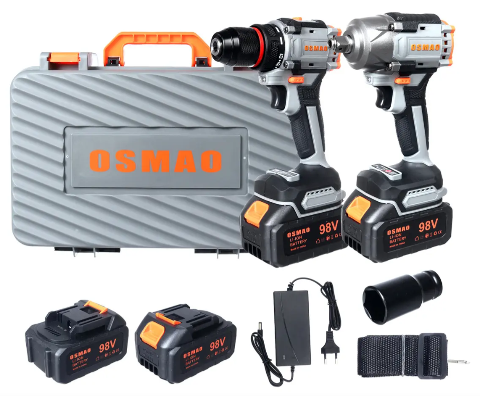 Kit Llave de Impacto y Taladro Inalámbrico Osmao